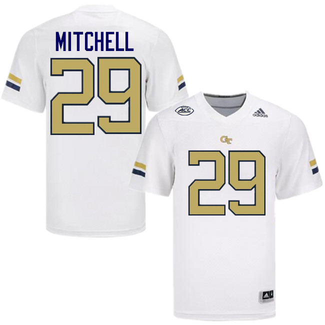 Jon Mitchell Georgia Tech Jerseys,Georgia Tech Yellow Jackets College Football Uniforms-White Jon Mitchell Georgia Tech Jerseys,Georgia Tech Yellow Jackets College Football Uniforms-White